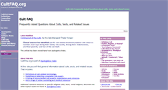 Desktop Screenshot of cultfaq.org